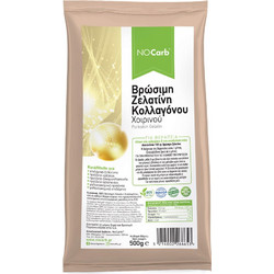 Βρώσιμη Ζελατίνη Κολλαγόνου Χοιρινού Porkskin Gelatin NoCarb 500g - No Carb(R)