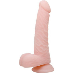 Baile Super Ρεαλιστικό Dildo με Βεντούζα & Όρχεις 18.8cm Flesh