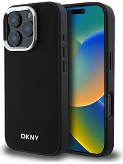 DKNY DKNY Απλό Ασημί λογότυπο MagSafe - θήκη για Apple iPhone 16 Pro Max - Μαύρο