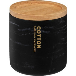 Δοχείο Οργάνωσης Μake up 5five με Kαπάκι Μαύρο 9.8x10.9cm 160938B