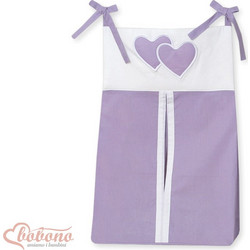 Diaper bag- Hanging Hearts lilac