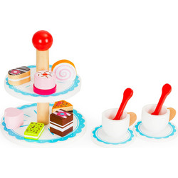 Ecotoys Σετ Τσαγιού Dessert Stand με 14 Αξεσουάρ
