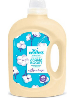Endless 2000ml 40Μεζ Συμπυκνωμένο Μαλακτικό Ρούχων Aroma Boost Cotton Clean