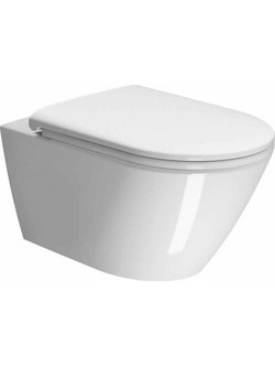Λεκάνη Κρεμαστή GSI Kube X Swirl 941500C-300 55cm Με Slim Soft Close Κάλυμμα