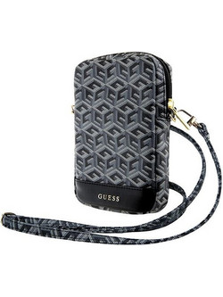 Guess Zip GCube Bottom Stripe phone bag - black