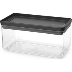 Brabantia 1008873 Κουτί αποθήκευσης προϊόντων Tasty+ Stackable 1.5L, Dark Grey