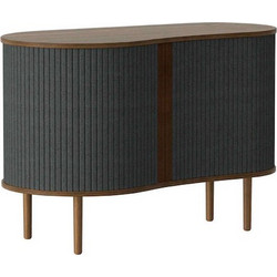 Μπουφές Audacious Horizons S 5800C706-04 100x50x67cm Dark Oak-Dark Grey Umage Polyester,Ξύλο