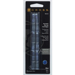 ΜΕΛΑΝΙ ΓΙΑ ΠΕΝΝΑ CROSS FOUNTAIN PEN INK CARTRIDGES ΣΕΤ 6 ΤΕΜΑΧΙΑ - ΜΠΛΕ (BLUE) 8920