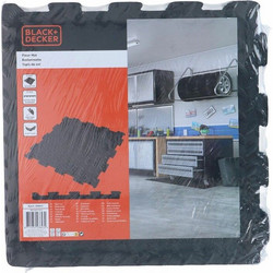 Πλακάκια από αφρό EVA Black & Decker Μαύρο Πόλη Πλαστικό χαλί Eva 40 x 40 cm (6 Τεμάχια)