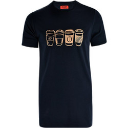 Μπλούζα John Frank JFTEF33 Coffee John Frank Μπλε