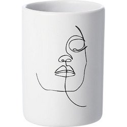 Ποτηράκι Μπάνιου Line Art Λευκό Estia