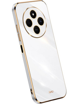 Θήκη Xiaomi Redmi 14C / Poco C75 XINLI Premium Electroplating, λεπτή σχεδίαση και ανυψωμένη προστασία φακού για πλήρη κάλυψη λευκό