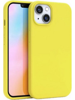Θήκη Rubber Ενισχυμένης Σιλικόνης για iPhone 13 Κίτρινο