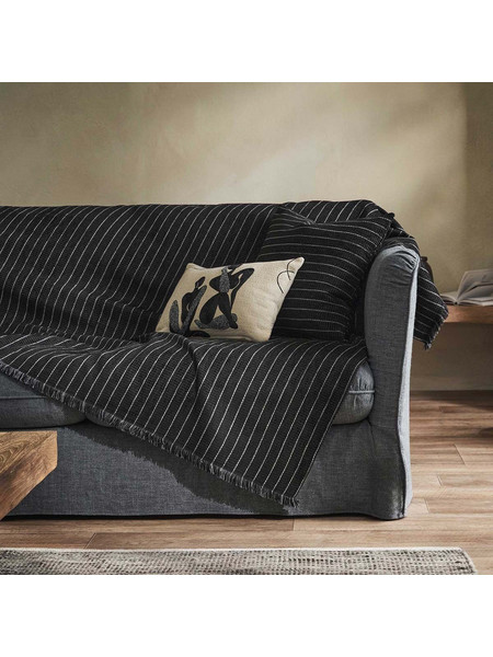 Gofis Home Ριχτάρι Πολυθρόνας 180x180 Thyra 273/14 Black Board