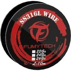 Fumytech SS316L Wire 10m (24ga/26ga) - 24GA