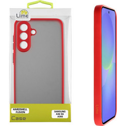Lime Successories Lime Θηκη Samsung A36 5G A366 6.64'' Hardshell Fusion Full Camera Protection Red With Black KEYS