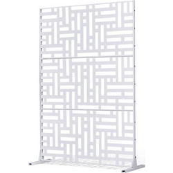 VEVOR Metal Privacy Screen 47" x 76" Εξωτερικές οθόνες & πάνελ απορρήτου Λευκό