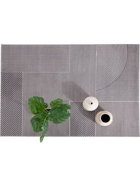 Μοντέρνο Χαλί Organic 591 Grey - 133X190,160X230,200X250,200X290,240X300, Σετ Κρεβατοκάμαρας (070x140) & (070x140) & (070x200) cm