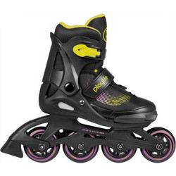 Playlife Joker Inline Αυξομειούμενα Rollers Παιδικά Μαύρα Κίτρινα 19.880263