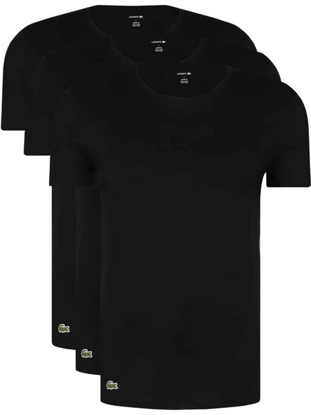 Lacoste - Ανδρικά Φανελάκια 100% Cotton Comfort 3Tεμ - TH3451-GY6