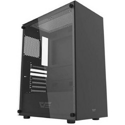 Darkflash DK100 Black Gaming Midi Tower Κουτί Υπολογιστή RGB με Πλαϊνό Παράθυρο