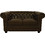 HomeMarkt Chesterfield Διθέσιος Καναπές από Δερματίνη 155x90x73cm HM3010.01