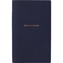 Σημειωματάριο Smythson Best in Show Pocket Leather Notebook Navy