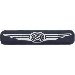 Aυτοκόλλητο - logo για κέλυφος κλειδιού CHRYSLER 5 x 25 mm αλουμινένιο