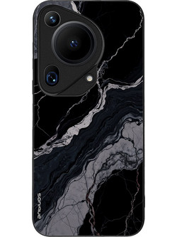 Sonique Marble Series Back Cover Black 02 (Huawei Pura 70 Ultra)