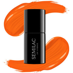 Semilac UV Hybrid 045 Electric Orange Ημιμόνιμο Βερνίκι Νυχιών 7ml