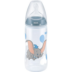 Nuk First Choice Πλαστικό Μπιμπερό με Θηλή Σιλικόνης κατά των Κολικών 6-18m Disney Dumbo 300ml