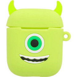 Θήκη Σιλικόνης cartoon big eyes για Apple Airpods - Green