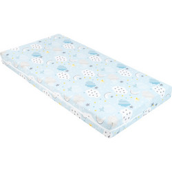 KikkaBoo Siesta Clouds Blue Στρώμα Κοκοφοίνικα Κούνιας 60x120cm