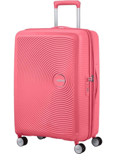American Tourister Soundbox Expandable Βαλίτσα Μεσαία 67x46.5x32cm με 4 Ρόδες Κοραλί