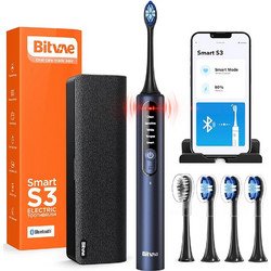 Bitvae S3 Ηλεκτρική Οδοντόβουρτσα με Χρονομετρητή Αισθητήρα Πίεσης & Θήκη Ταξιδίου Navy Blue