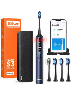 Bitvae S3 Ηλεκτρική Οδοντόβουρτσα με Χρονομετρητή Αισθητήρα Πίεσης & Θήκη Ταξιδίου Navy Blue