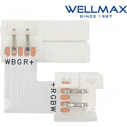 ΣΥΝΔΕΣΜΟΣ ΓΩΝΙΑ 90 ΤΑΙΝΙΑΣ LED 12mm WELLMAX Τεμάχια:5 02.038.0175
