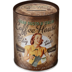 Nostalgic Μεταλλικός Κουμπαράς Coffee & Chocolate - Coffee Fund