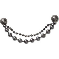 Crocs Jibbitz(TM)Double Black Gem Chain (10014742-UNC)ΔΙΑΚΟΣΜΗΤΙΚΑ ΓΙΑ ΣΑΜΠΟ ΜΑΥΡΟ