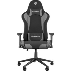 Genesis Nitro 440 Καρέκλα Gaming Δερματίνης Μαύρη Γκρι NFG-2067