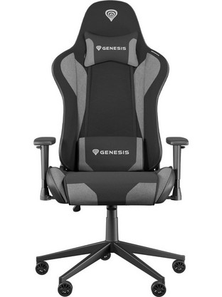 Genesis Nitro 440 Καρέκλα Gaming Δερματίνης Μαύρη Γκρι NFG-2067