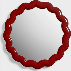 Καθρέπτης &Klevering Zigzag Burgundy Polyresin,/glass 3 x O 40.5 cm