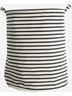 Καλάθι απλύτων House Doctor Stripes Black βαμβακερό/πολυεστέρας h: 50 cm, d: 40 cm