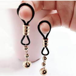 Bells Nipple Rings Nipple Clamps Gold