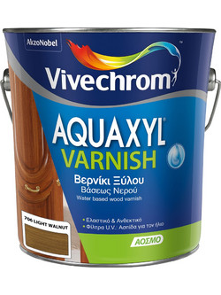 Vivechrom Aquaxyl 706 Βερνίκι Εμποτισμού Ξύλου Έτοιμο προς Χρήση Satin Καρυδιά Ανοιχτή 2.5lt