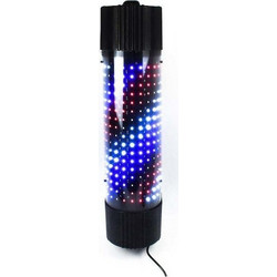 LED Φωτεινή Πινακίδα Κουρείου με Κυματιστό Κόκκινο - Μπλέ - Λευκό Φωτισμό Μαύρη 60cm 444.070