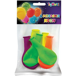 Μπαλόνια Νέον Σετ 6τμχ 26εκ. Toy Markt 71-3547 - Toy Markt - 71-3547