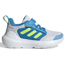 Adidas Tensaur Run 3.0 El Hook Παιδικά Αθλητικά Παπούτσια για Τρέξιμο Λευκά Τιρκουάζ JQ4850