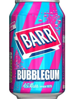 Αναψυκτικό Χωρίς Ζάχαρη Barr Bubblegum Flavour Soft Drink Soda Sugar Free 330ml