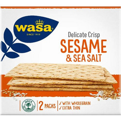 Φρυγανιές Λεπτές Με Σουσάμι Και Αλάτι Wasa Delicate Crisp Sesame And Sea Salt 190g